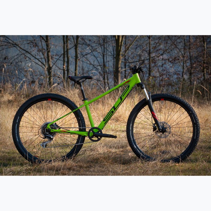 Detský bicykel Superior RACER XC 27 DB matný limetkový/červený 2