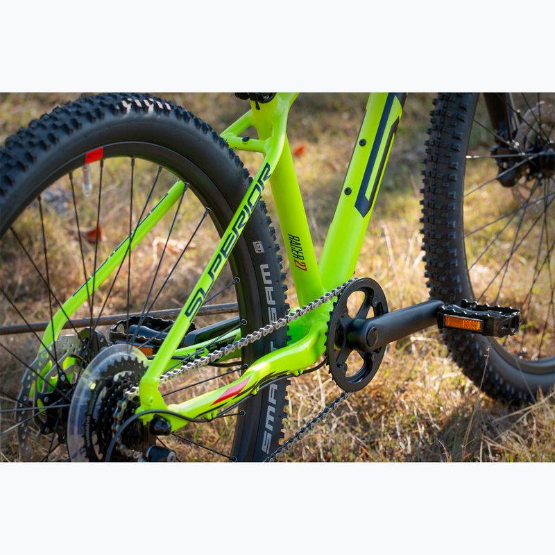 Detský bicykel Superior RACER XC 27 DB matný limetkový/červený 8
