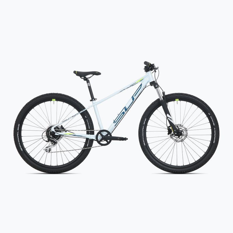 Detský bicykel Superior RACER XC 27 DB lesklý biely/modrý/neonyellow