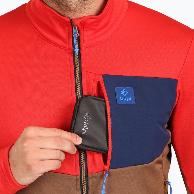 Pánska lyžiarska mikina Kilpi Erin brown 3