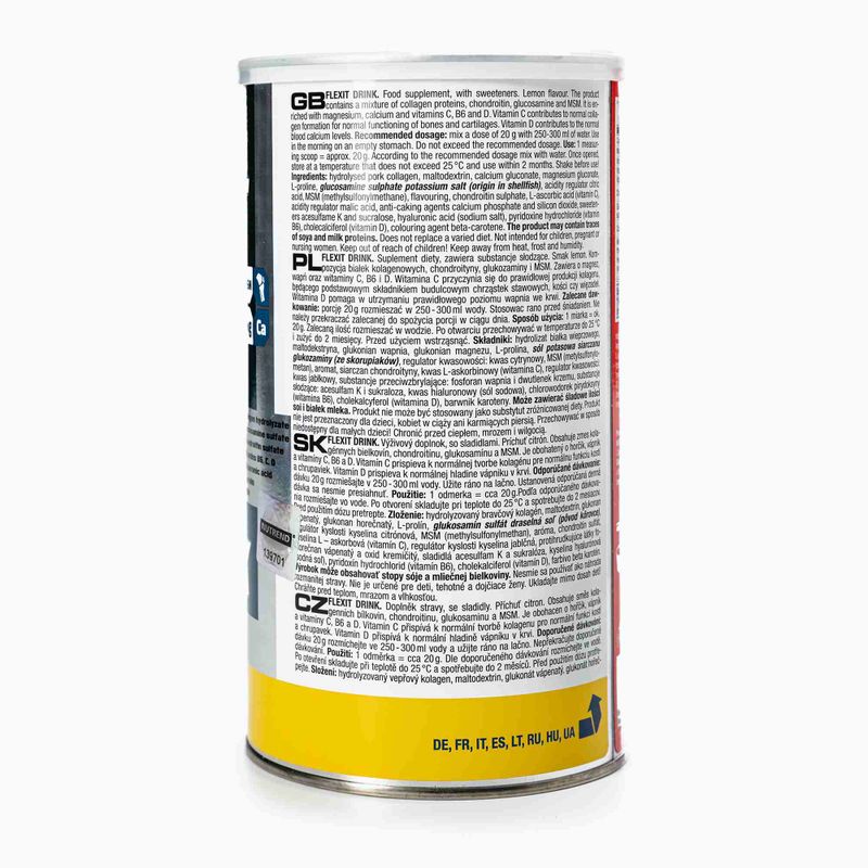 Flexit Drink Nutrend 600g regenerácia kĺbov citrón VS-015-600-CI 3