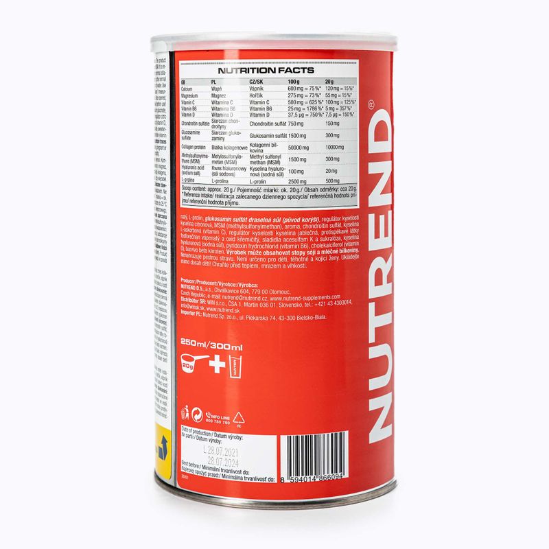 Flexit Drink Nutrend 600g regenerácia kĺbov citrón VS-015-600-CI 2