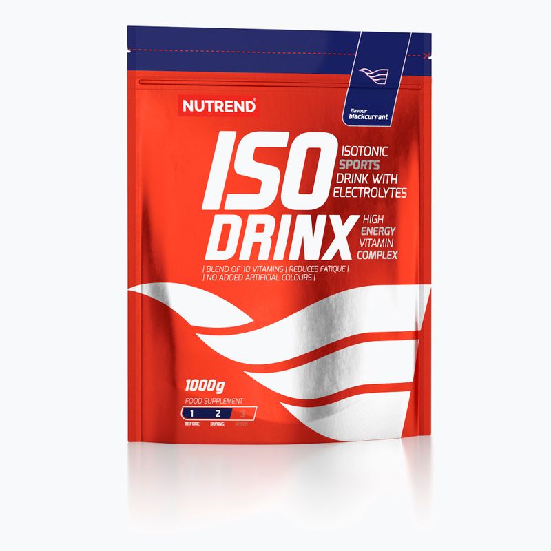Nutrend izotonický nápoj Isodrinx 1kg čierne ríbezle VS-014-1000-ČR