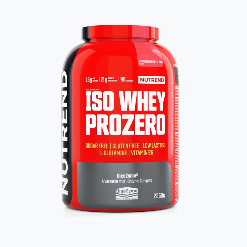 Srvátka Nutrend Iso Prozero jahodový tvarohový koláč VS-102-2250-JHC