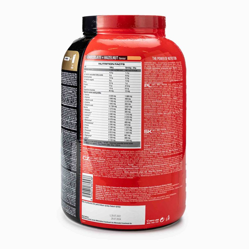 Srvátka Nutrend 100% Protein 2,25kg čokoláda-orech VS-032-2250-ČLO 3