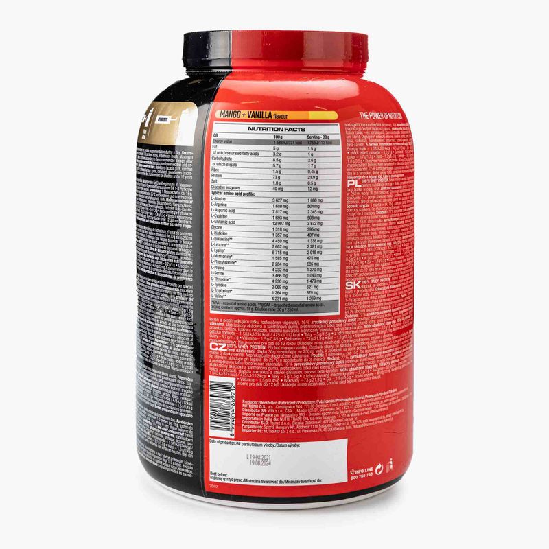 Srvátka Nutrend 100% Protein 2,25kg mango-vanilka VS-032-2250-MNVA 3