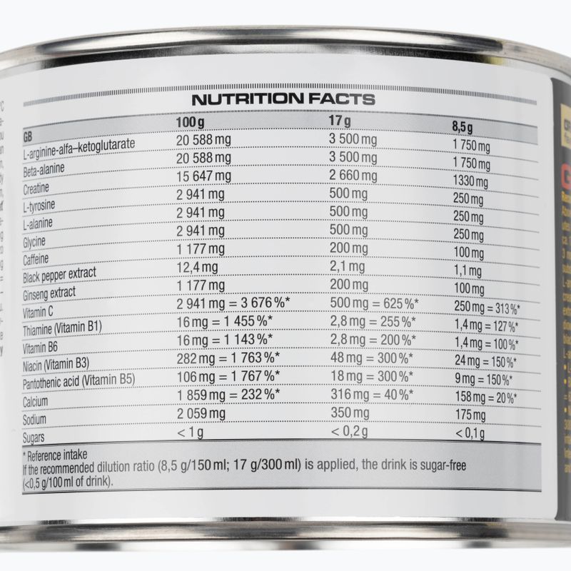 Nutrend Pre-Workout N1 300g grapefruit VS-067-300-G 2