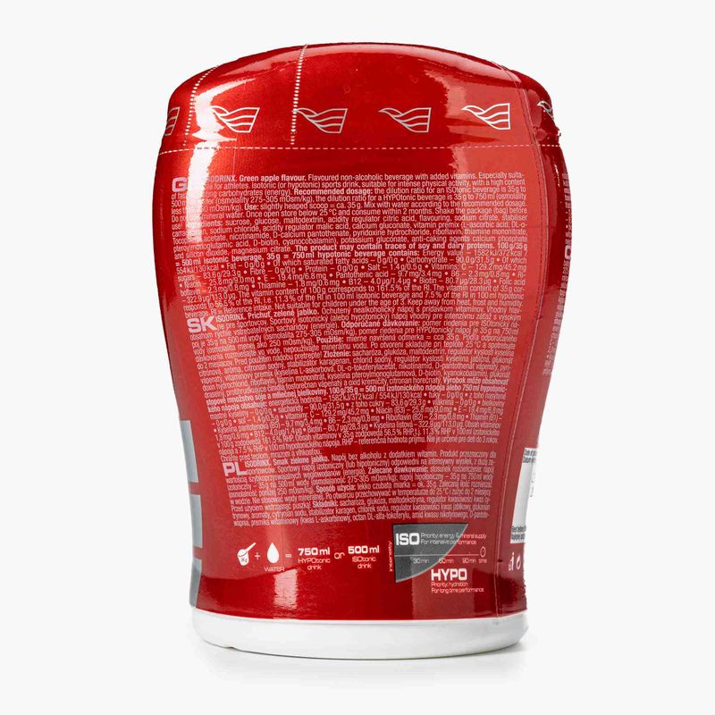 Nutrend izotonický nápoj Isodrinx 420g zelené jablko VS-014-420-ZJ 2