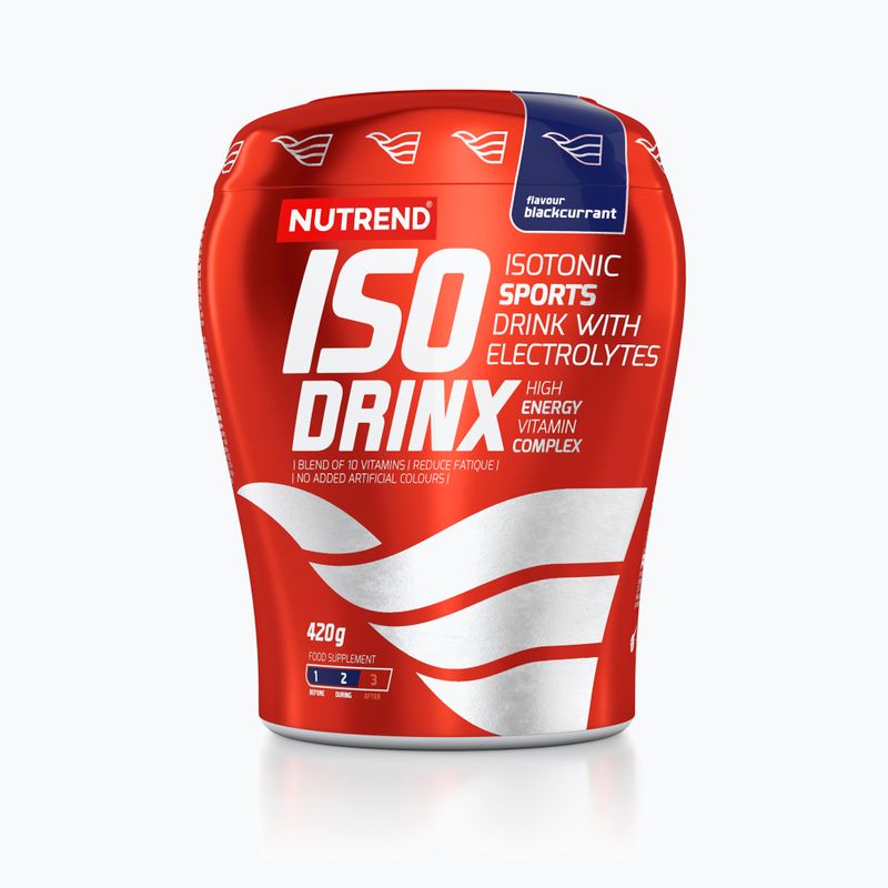 Nutrend izotonický nápoj Isodrinx 420g čierne ríbezle VS-014-420-ČR