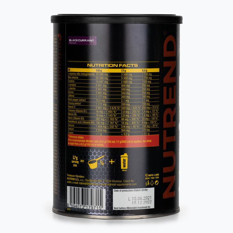 Nutrend Pre-Workout N1 510g čierne ríbezle VS-067-510-ČR 2