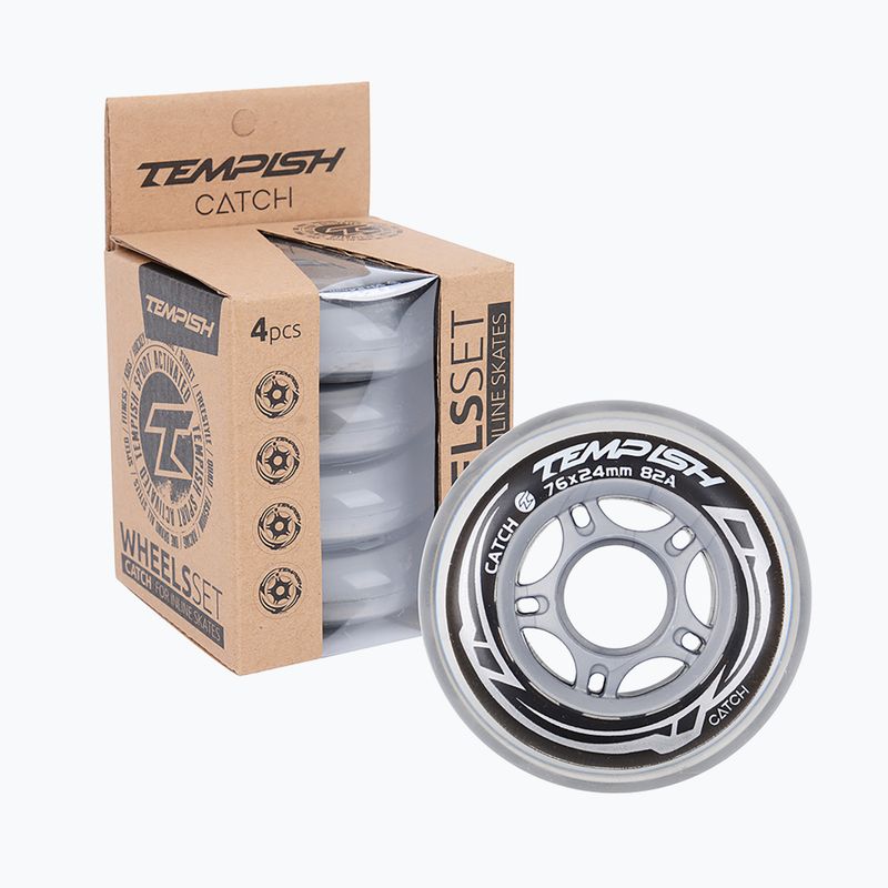 Kolieska na kolieskové korčule Tempish Catch 76mm/82A 4 pcs. clear 3