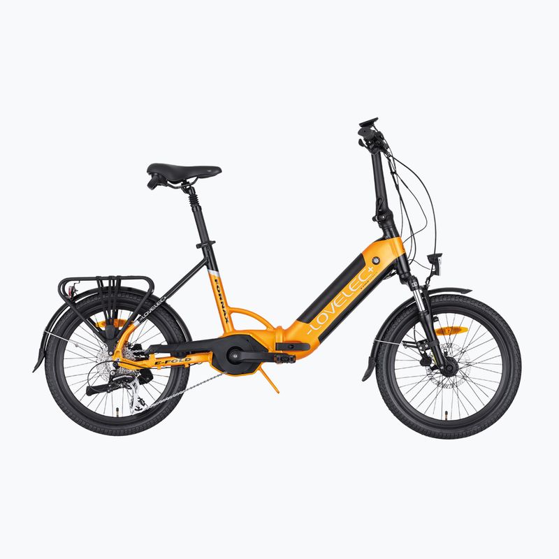Skladací elektrický bicykel LOVELEC Fornax 36V 15Ah 540Wh žltá