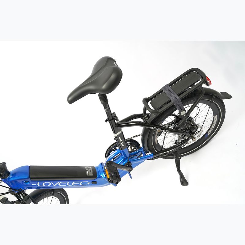 Skladací elektrický bicykel LOVELEC Flip 36V 15Ah 540Wh modrý 9