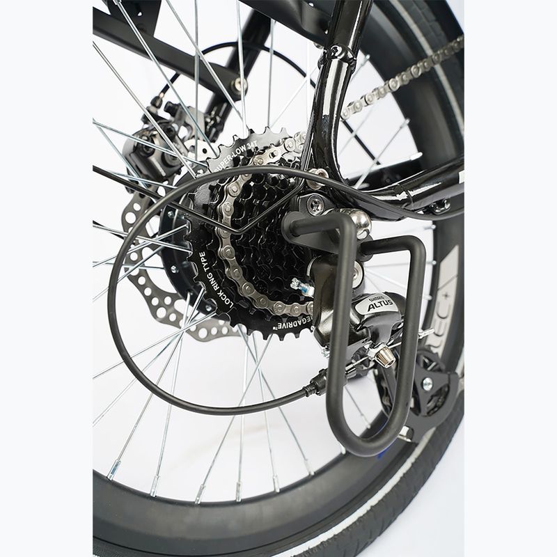 Skladací elektrický bicykel LOVELEC Flip 36V 15Ah 540Wh modrý 11