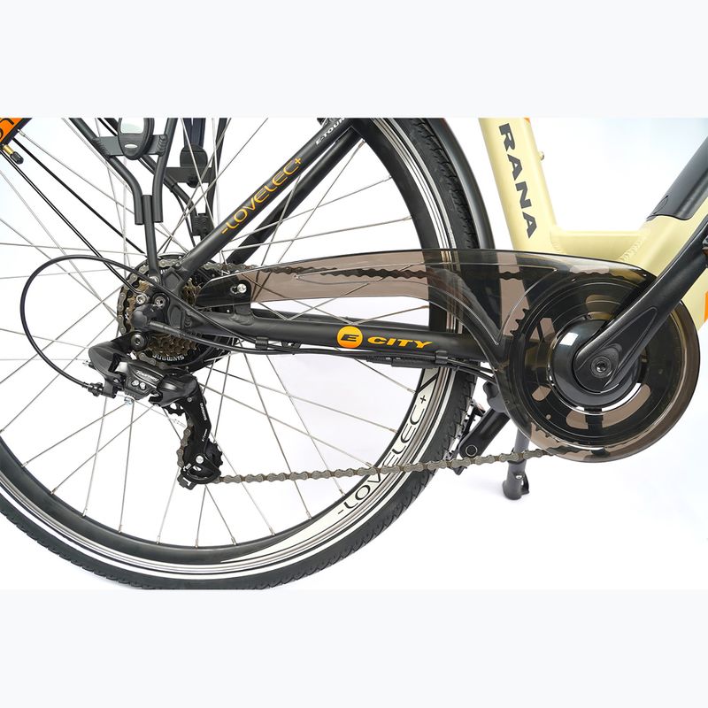 Elektrický bicykel LOVELEC Rana 36V 16Ah 576Wh béžový/čierny 11