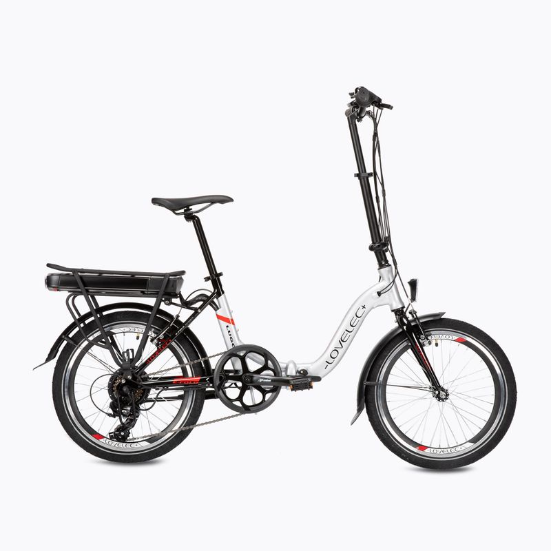 Strieborný elektrický bicykel Lovelec Lugo 10Ah B400261