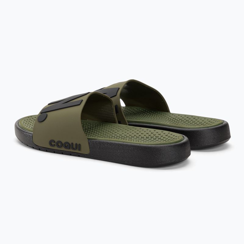 Pánske žabky Coqui Speedy army green relax on 3
