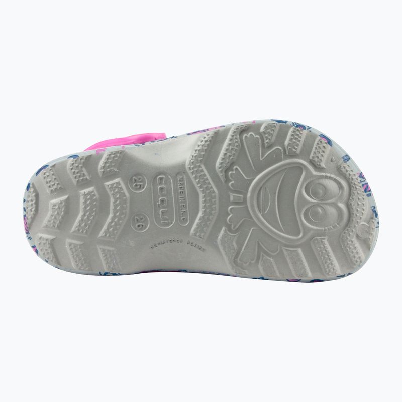 Coqui Little Frog mid.grey/fuchsia love/amulet detské sandále 11