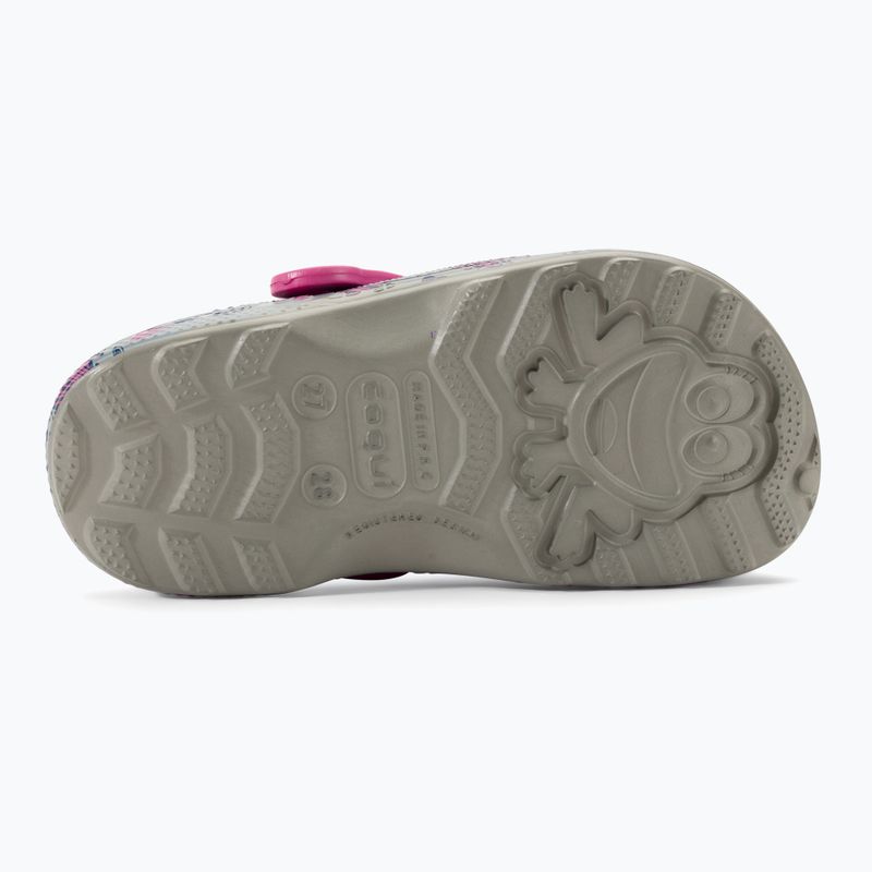 Coqui Little Frog mid.grey/fuchsia love/amulet detské sandále 6