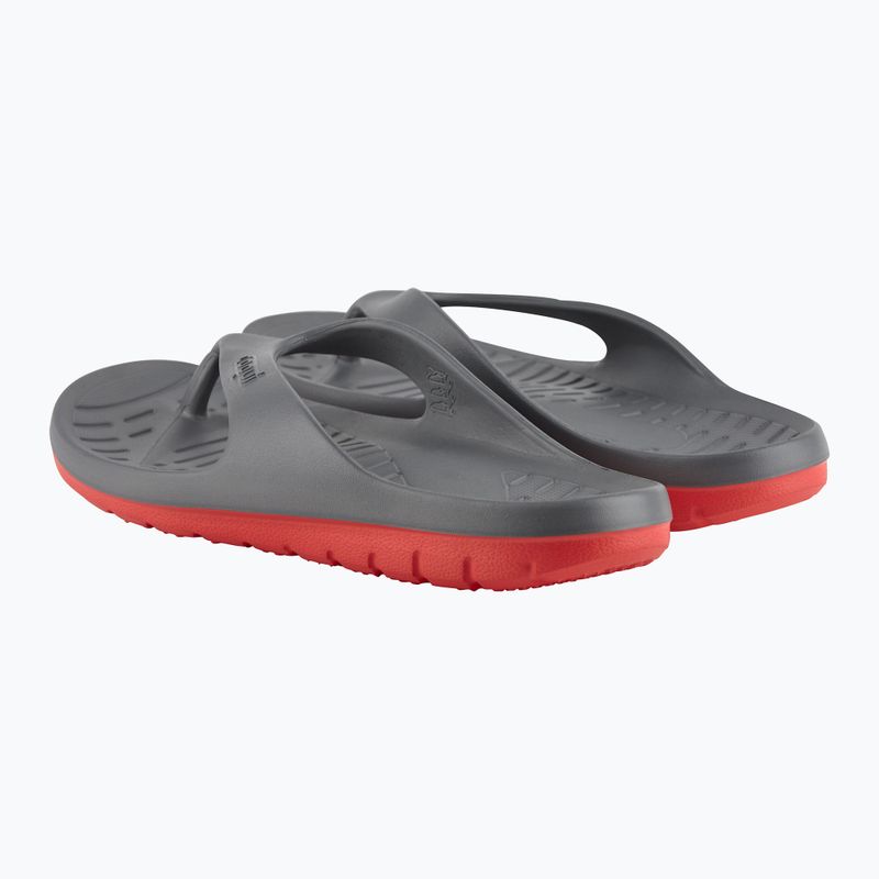 Pánske žabky Coqui Zucco dark grey/red 9