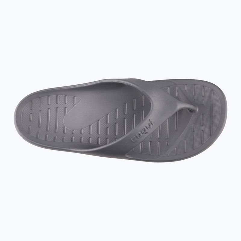 Pánske žabky Coqui Zucco dark grey/red 10