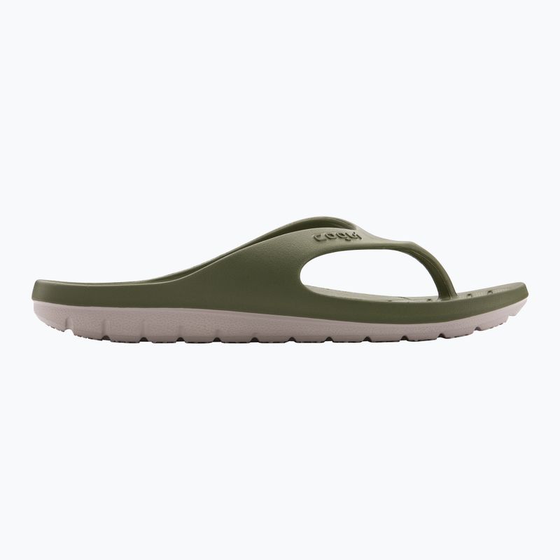 Pánske žabky Coqui Zucco dark army green/stone 8
