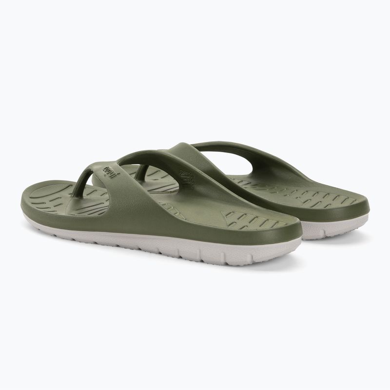 Pánske žabky Coqui Zucco dark army green/stone 3