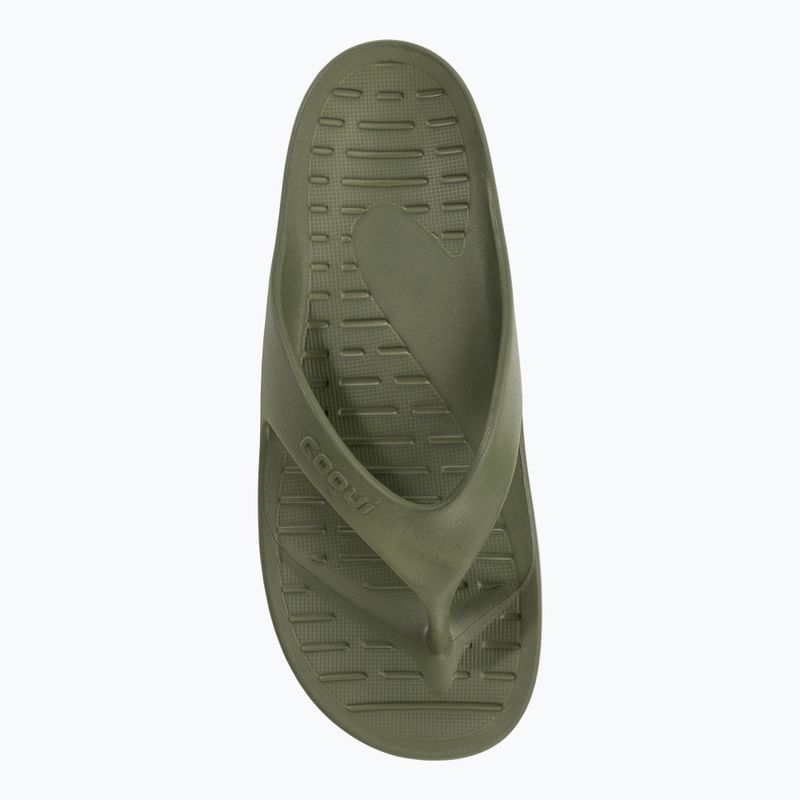 Pánske žabky Coqui Zucco dark army green/stone 6