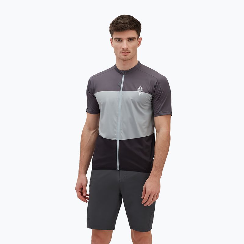 Pánsky cyklistický dres SILVINI Turano Pro šedo-biely 312-MD1645/1182