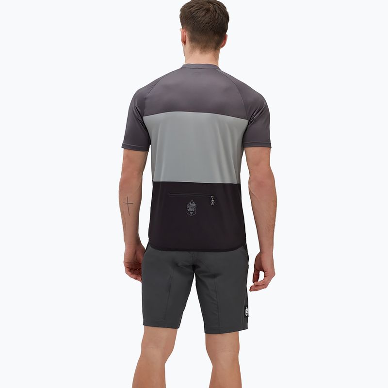 Pánsky cyklistický dres SILVINI Turano Pro šedo-biely 312-MD1645/1182 2
