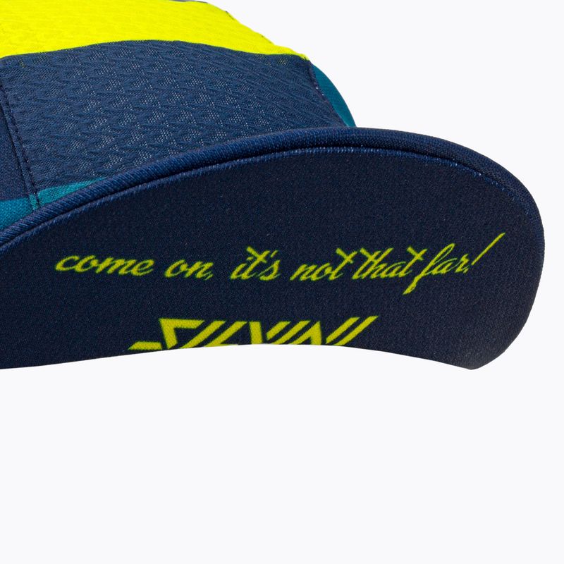 Cyklistická čiapka pod prilbu s šiltom SILVINI Cameri modro-zelená 3121-UA1816/3242 6