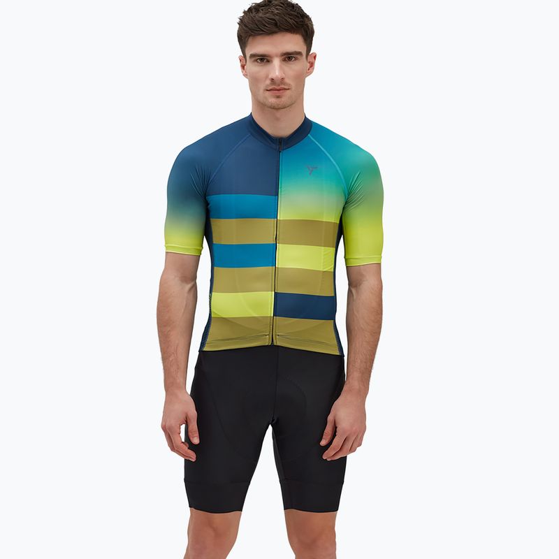 Pánsky cyklistický dres SILVINI Mazzano modro-žltý 3122-MD242/32422