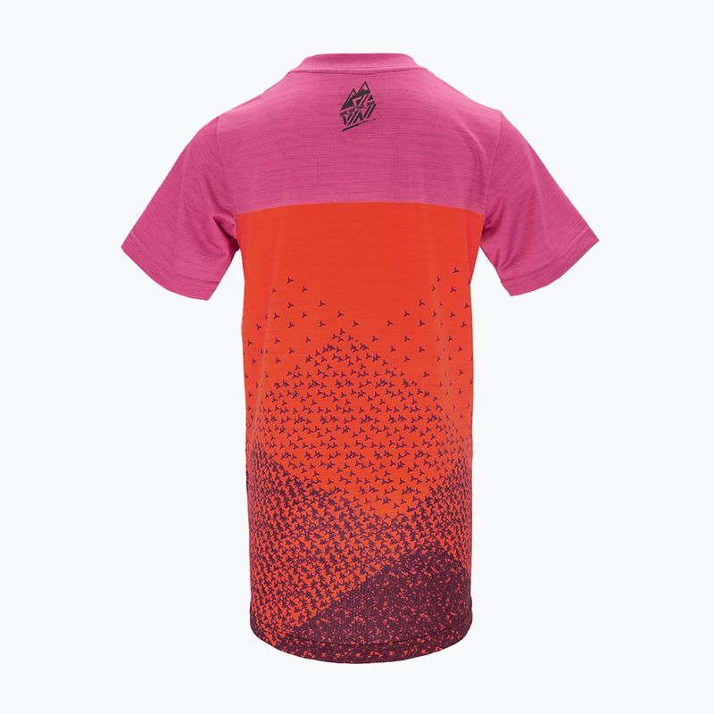 Detský cyklistický dres SILVINI Denni oranžovo-ružový 3123-CD2283/6911 2