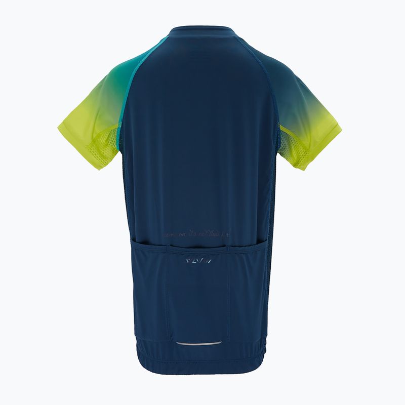 Detský cyklistický dres SILVINI Mazzani tmavomodro-žltý 3123-CD2284/32421 2