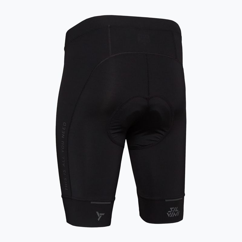 Pánske cyklistické šortky Silvini Fortore black 2