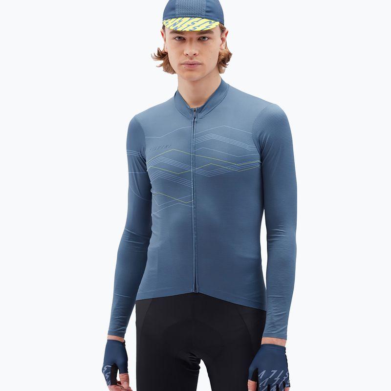 Pánsky cyklistický dres SILVINI Valfuro tmavomodrý 3123-MD22/32322