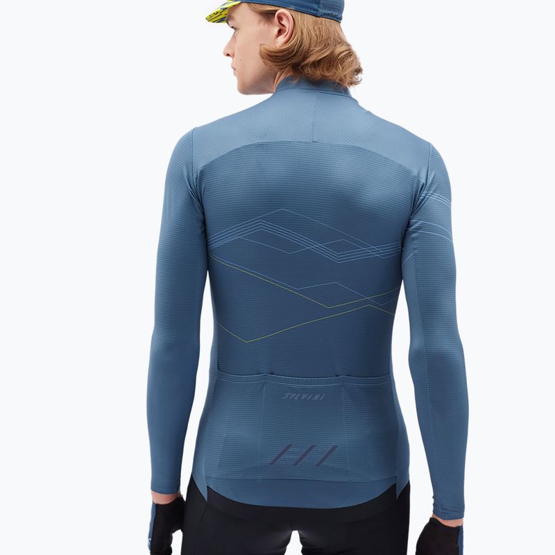 Pánsky cyklistický dres SILVINI Valfuro tmavomodrý 3123-MD22/32322 2