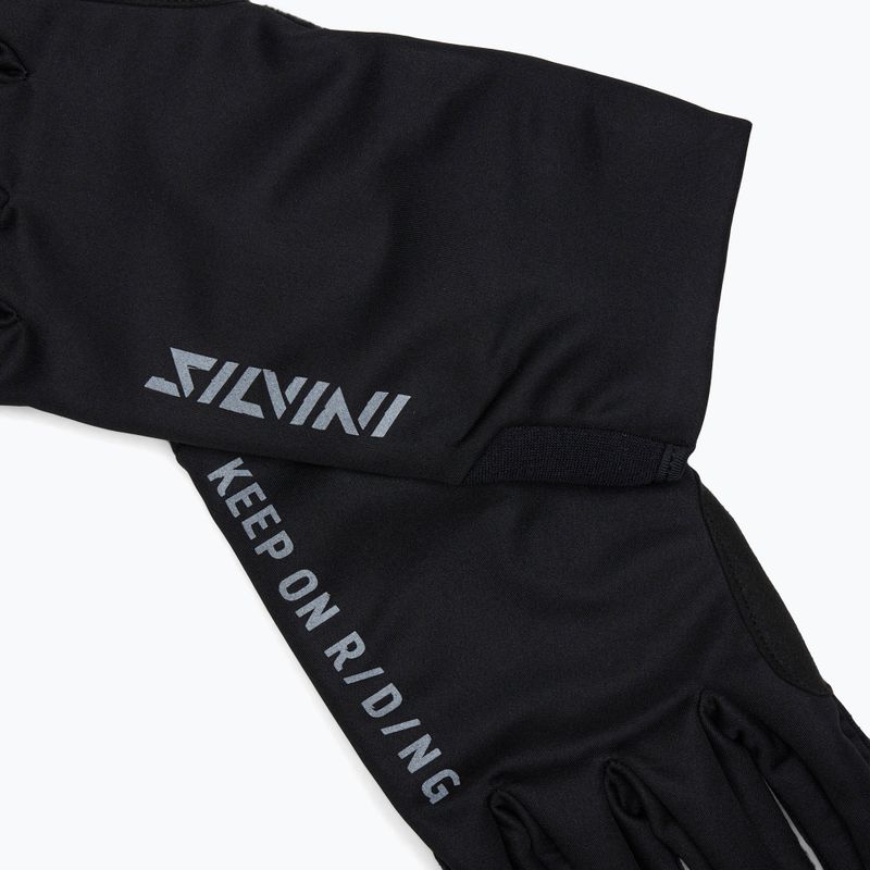 Pánske cyklistické rukavice SILVINI Valtellino black 5