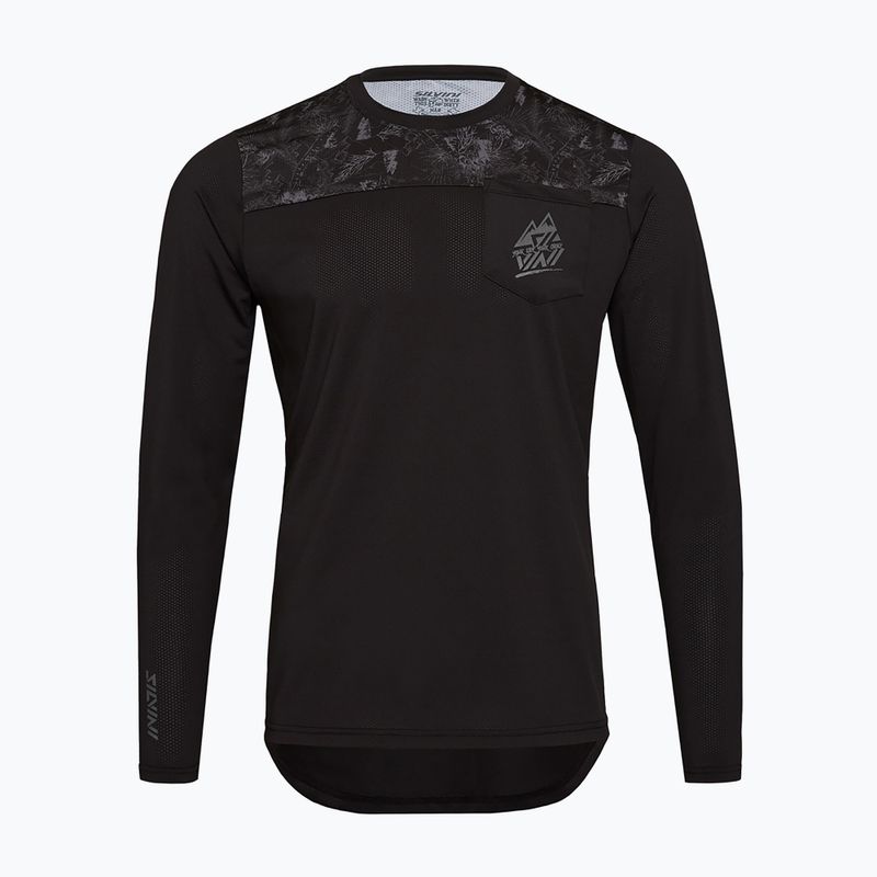 Pánsky cyklistický longsleeve SILVINI Ello charcoal