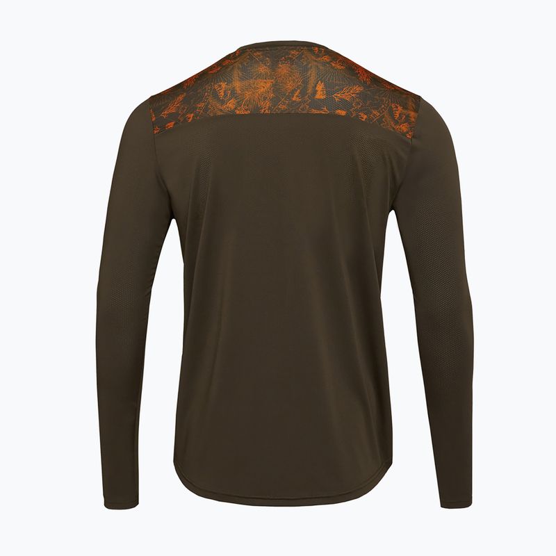 Pánsky cyklistický longsleeve SILVINI Ello olive/orange 2