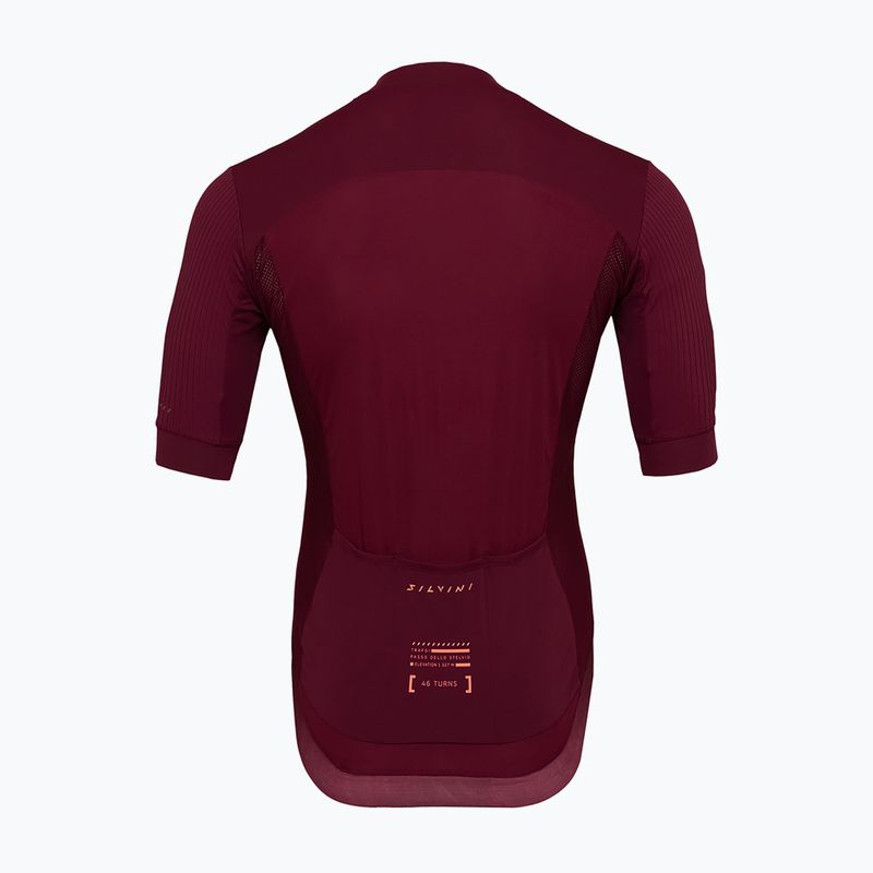 Pánsky cyklistický dres Silvini Trafoi merlot 2