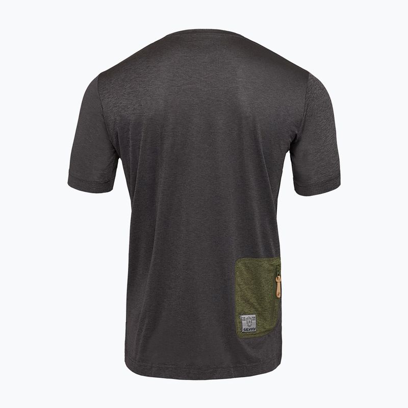 Pánsky cyklistický dres SILVINI Galatro charcoal/olive 2