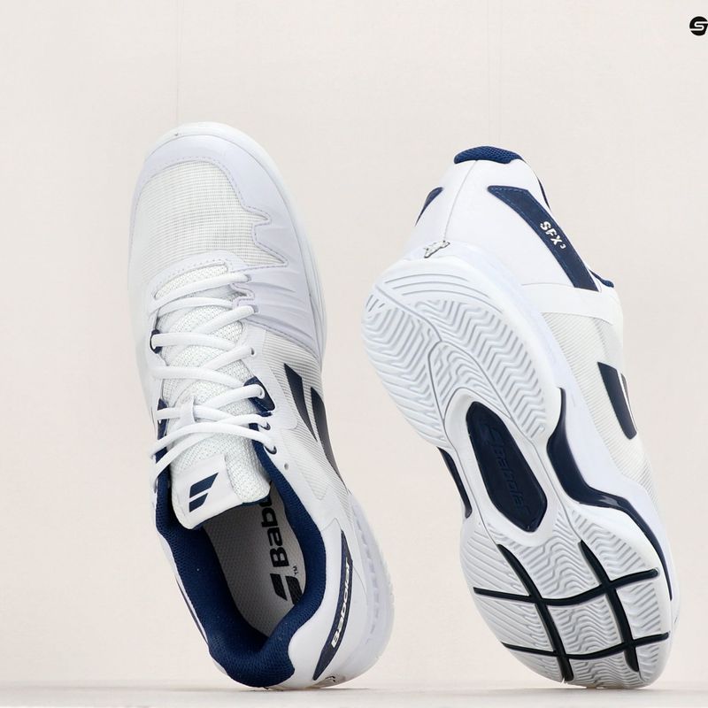 Pánska tenisová obuv Babolat SFX3 All Court white/navy 18