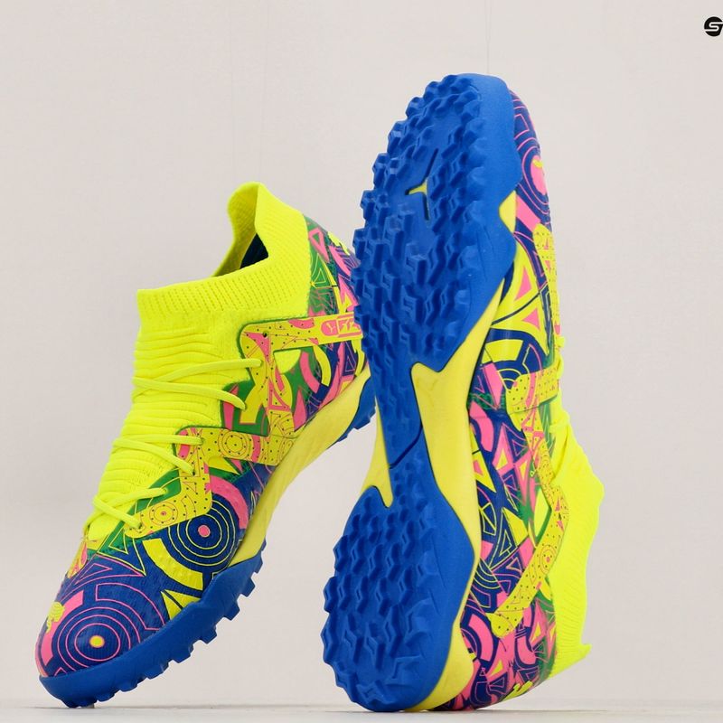 Detské kopačky PUMA Future Match Energy TT + Mid Jr ultra blue/yellow alert/luminous pink 17