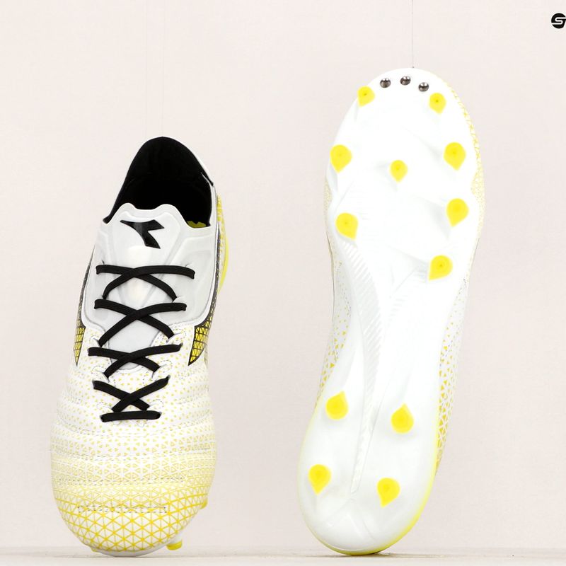 Pánske kopačky Diadora Brasil Elite Tech GR LPX white/black/fluo yellow 19