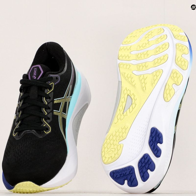 ASICS Gel-Kayano 30 dámska bežecká obuv black/glow yellow 18