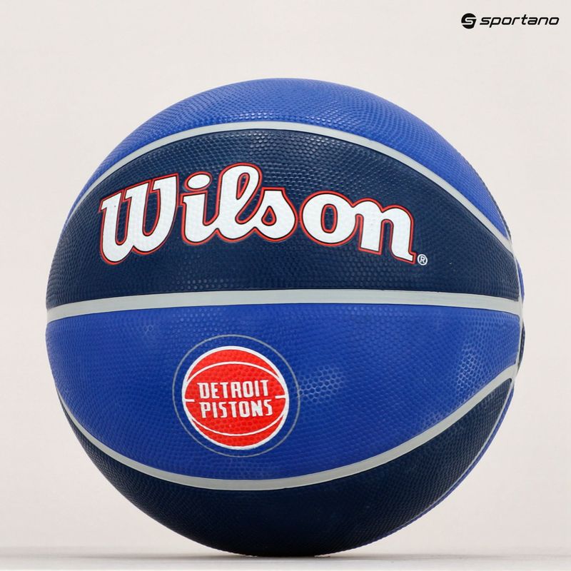 Wilson NBA Team Tribute Detroit Pistons basketbal modrý WTB1300XBDET veľkosť 7 6