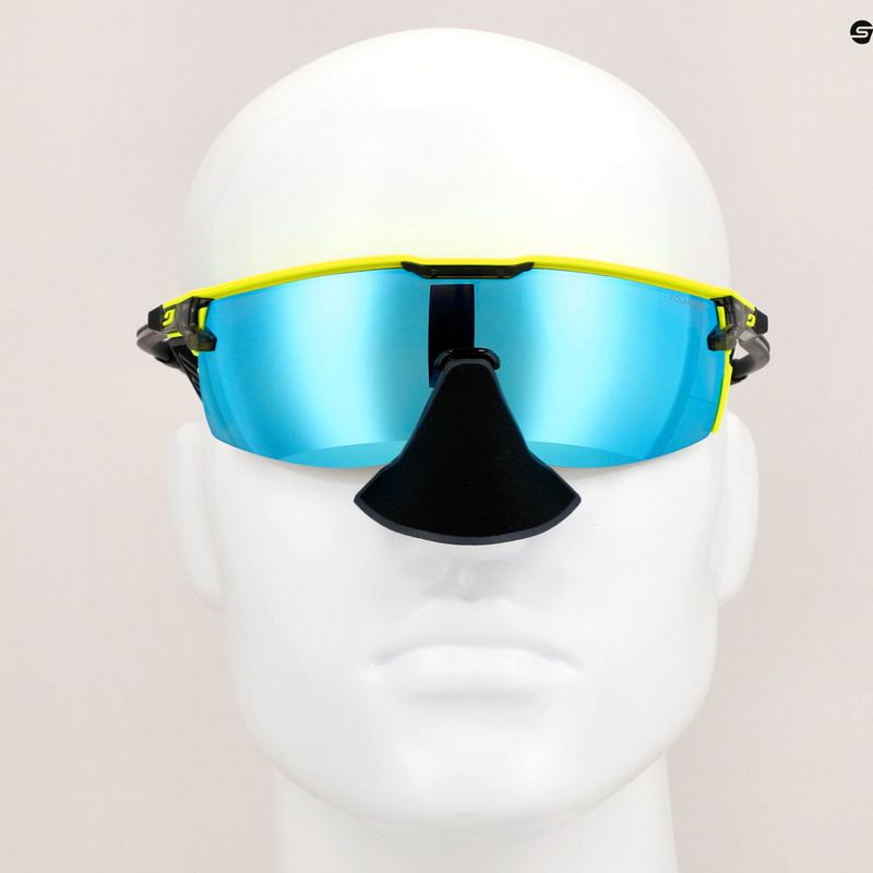 Cyklistické okuliare Julbo Ultimate Cover Polar 4 Hd black/yellow fluo/capsule ocean master 14