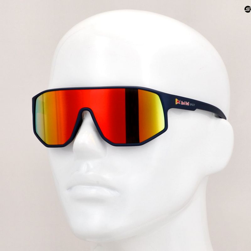 Cyklistické okuliare Red Bull Spect Dash modré/hnedé s červeným zrkadlom 8