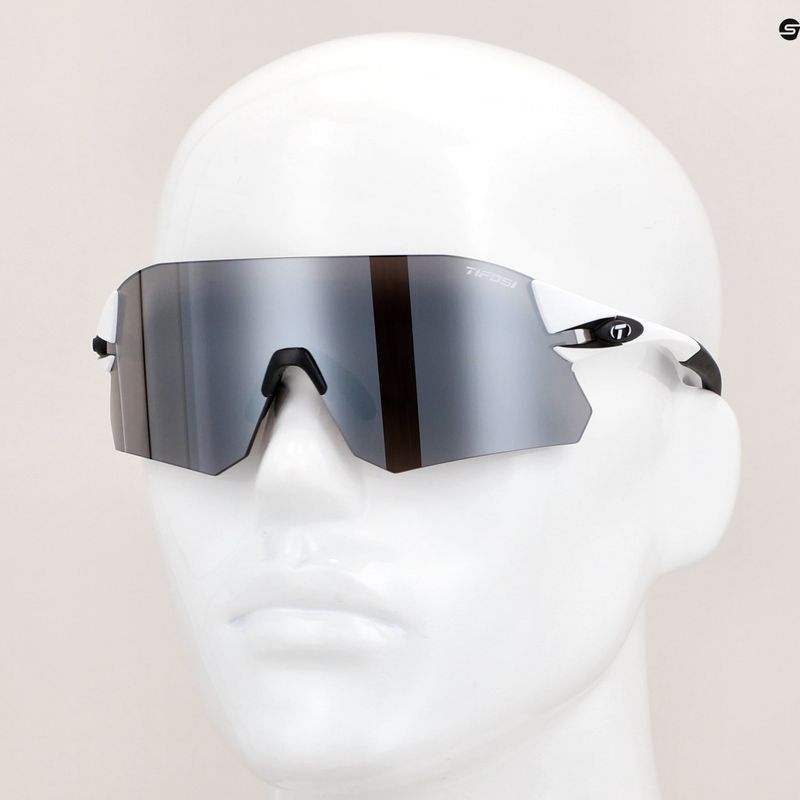 Cyklistické okuliare Tifosi Rail white black/smoke/ac red/clear 8